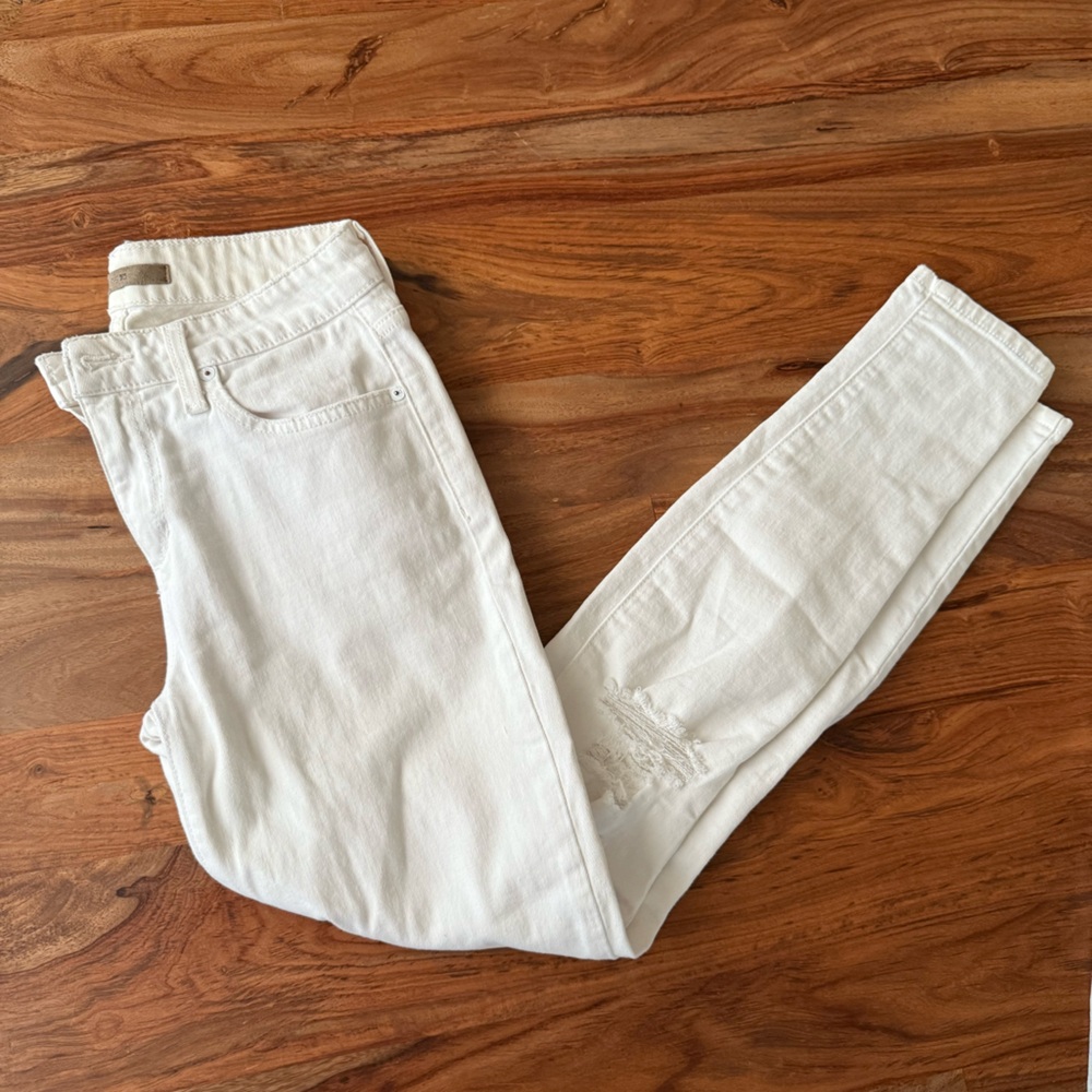 Joe’s Jeans White Distressed Stretch Skinny